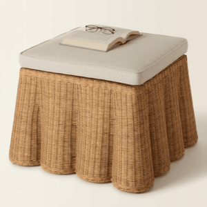 Otomán / Mesa Rattan 28'' x 28'' x 17''
